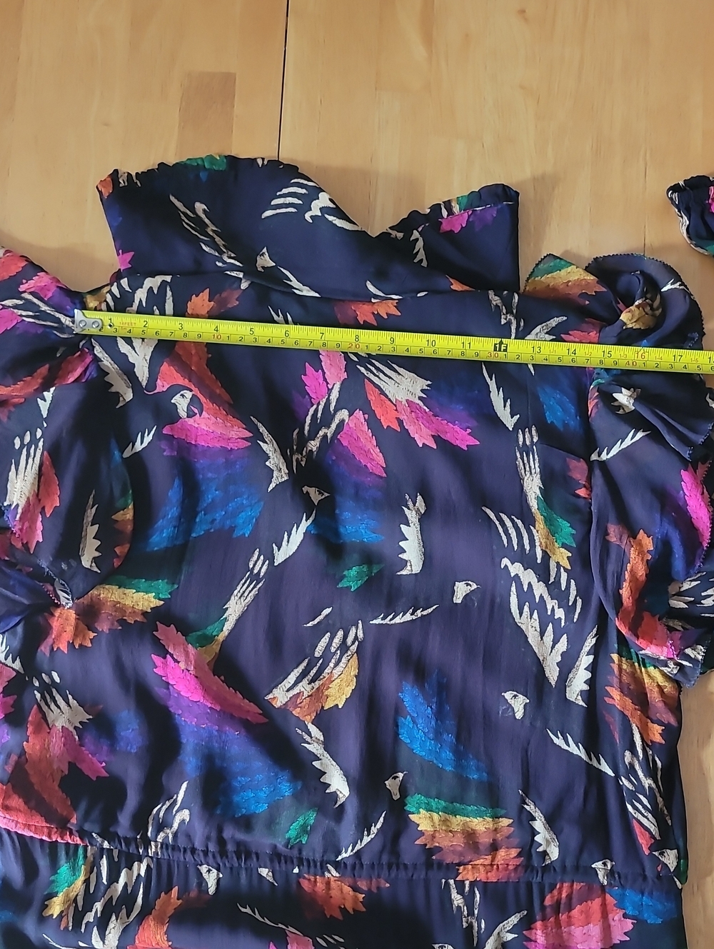 Farm Rio Black Macaws Flight Ankle Dress - Picture 7 of 16